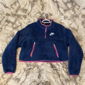 Nike cropped half zip